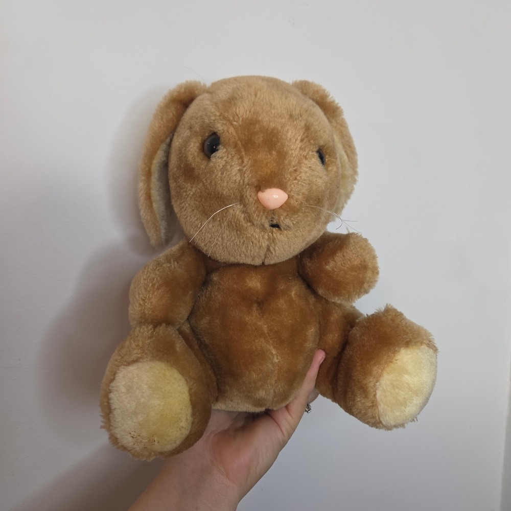 Vintage 1979 R Dakin Brown Bunny Rabbit Plush Stuffed Animal 8 Inch Korea